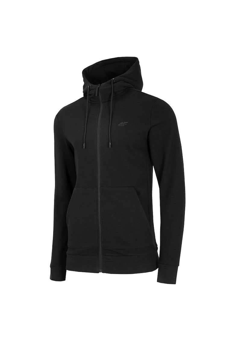 Hanorac sport barbat material moale si elastic - bumbac si poliester - neagra -