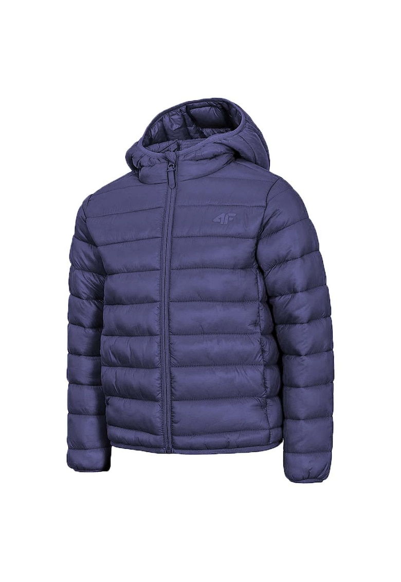 Jacheta sport pentru copii HJZ20-JKUDP001 - cu gluga integrata - poliamida - bleumarin