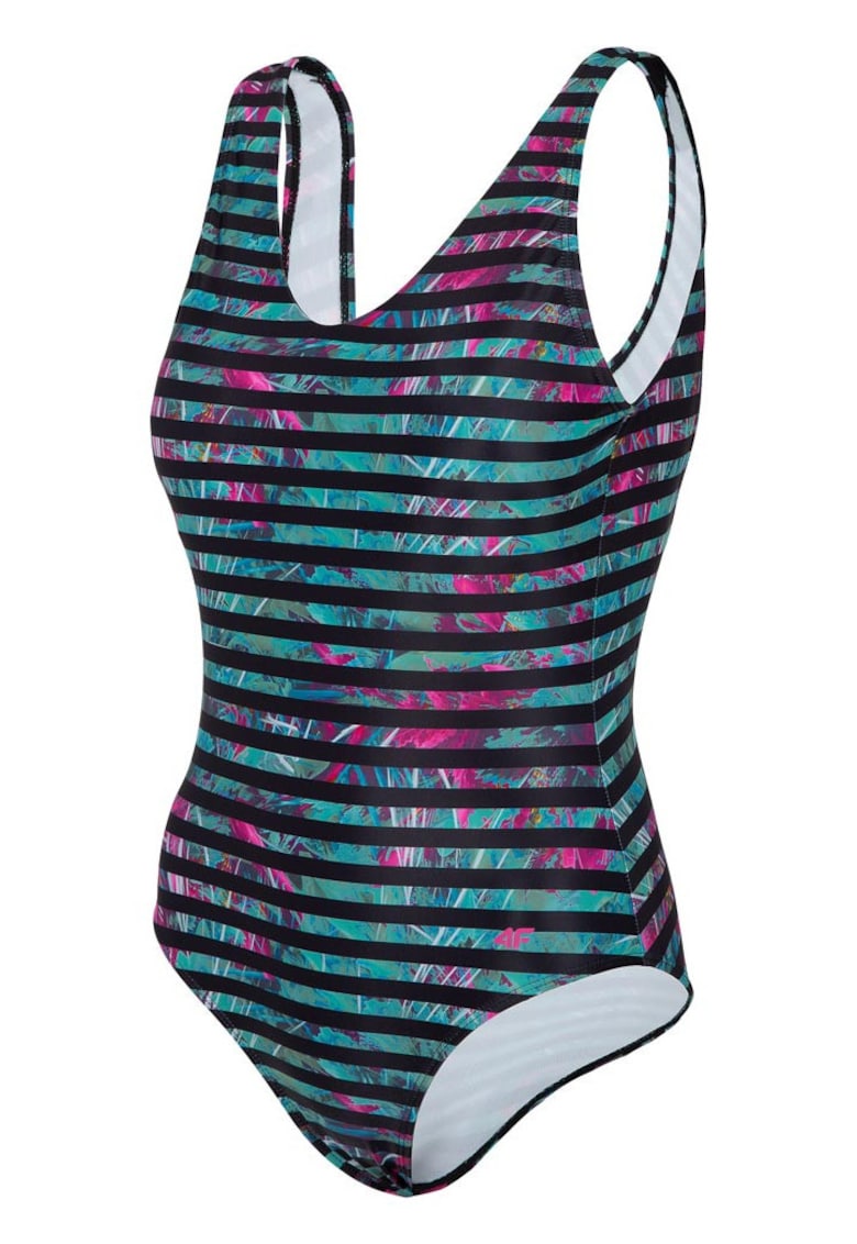 Costum de baie dama multicolor - poliester si elastan