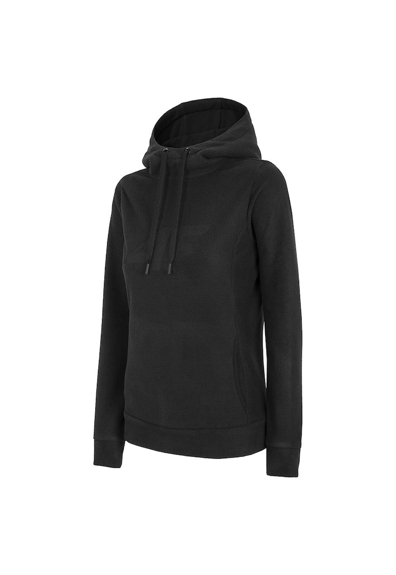 Hanorac sport dama - fleece - confortabil - poliester - negru