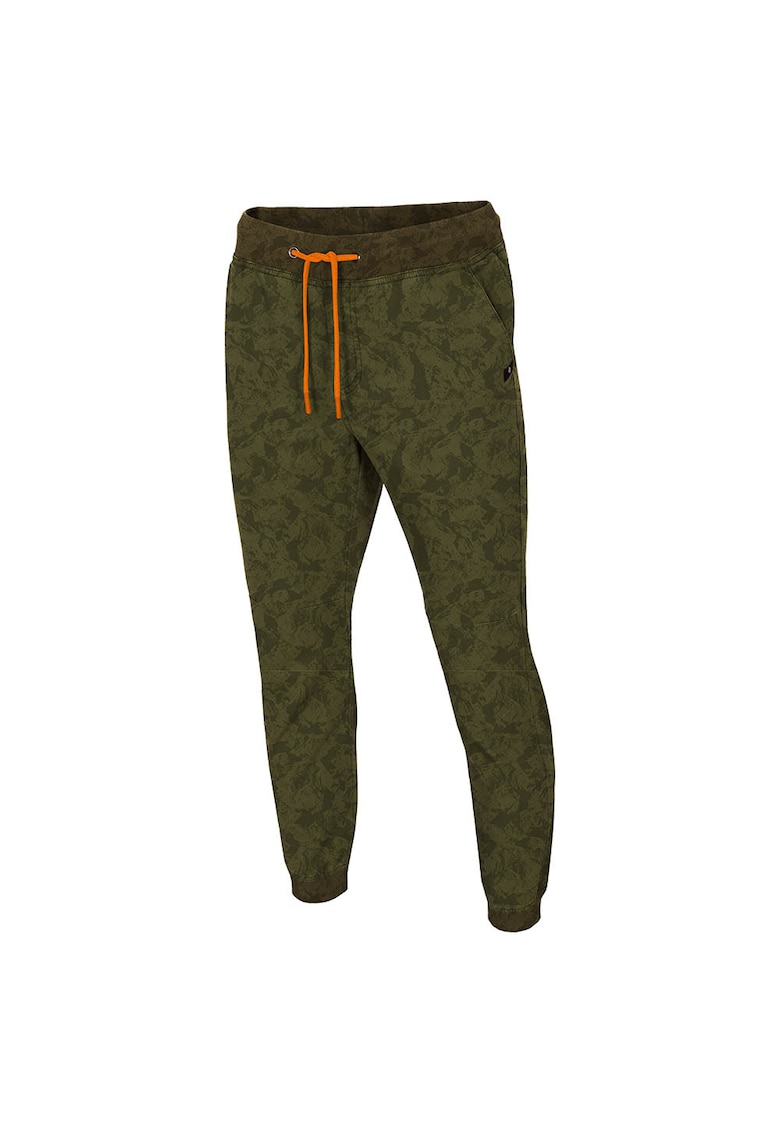 Pantaloni sport barbati talie ajustabila - bumbac/elastan - kaki -