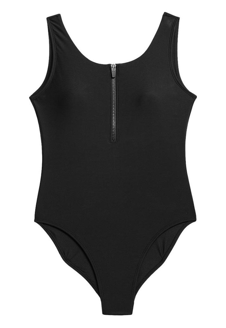 Costum de baie - negru - uscare rapida - captuseala detasabila poliamida - elastan