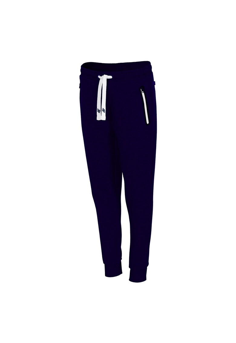 Pantaloni sport dama H4L19-SPDD002 - Bumbac/Poliester - Albastru inchis -