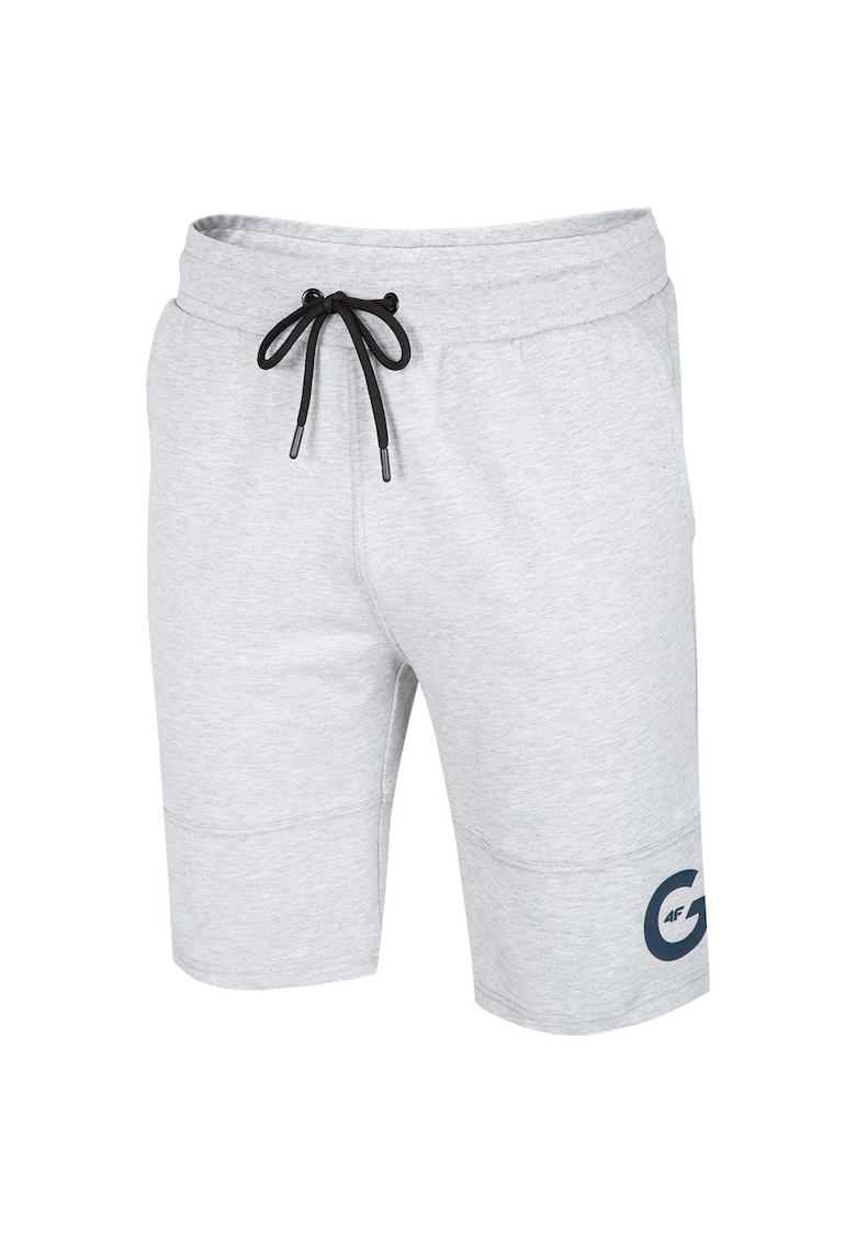 Pantaloni scurti H4L20-SKMD012 - bumbac/viscoza - gri -