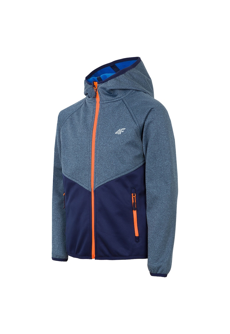 Jacheta softshell HJZ19-JSFM002 - 2 buzunare laterale - poliester/elastan - albastru -