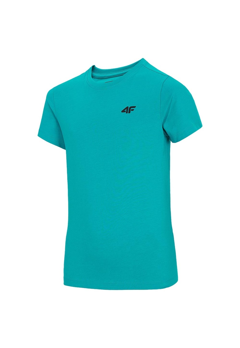 Tricou copii regular fit - decolteu rotund - turcoaz - bumbac - HJL21-JTSM001