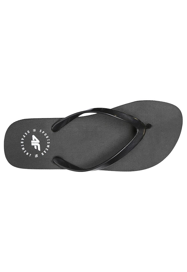 Slapi pentru femei - design slip-on - talpa sintetica - negru