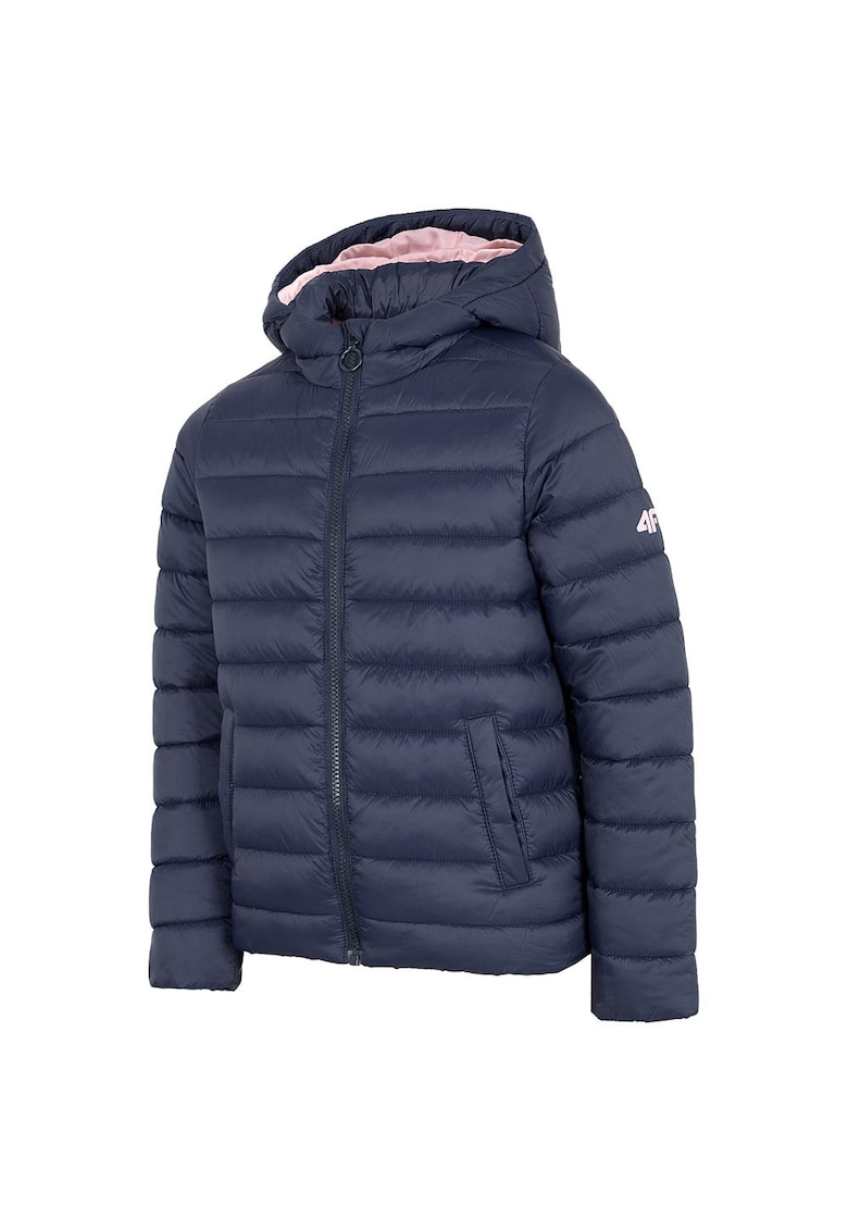 Jacheta sport copii HJZ22-JKUDP001 - gluga integrata - poliamida - bleumarin