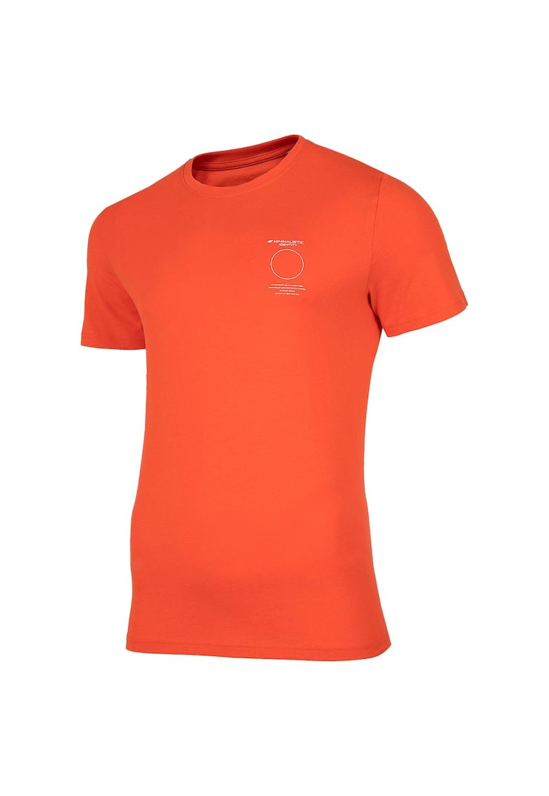 Tricou sport barbati decolteu rotund - portocaliu - bumbac