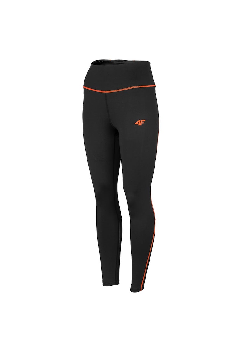 Colanti sport dama H4Z22-SPDF013 - Poliester/Elastan - Negru -