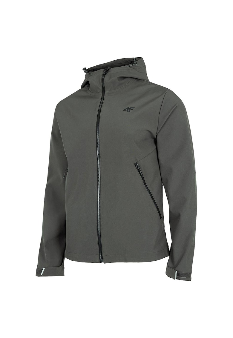 Jacheta softshell pentru barbati - H4Z22 SFM001 44S - Poliester - Verde masliniu - Gri