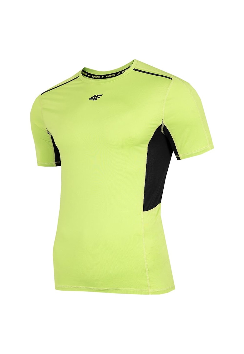 Tricou sport slim fit - galben - poliester-elastan - tehnologie 4FDry
