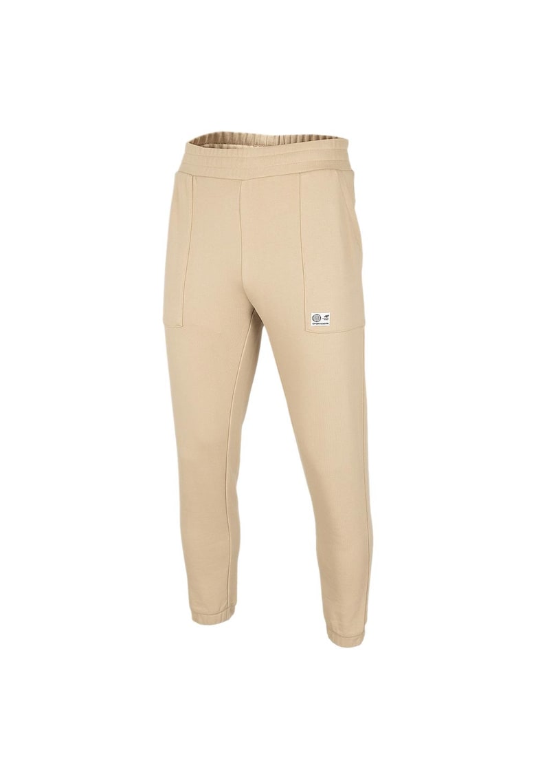 Pantaloni de trening pentru barbati - H4Z22-SPMD010 - bumbac/poliester - bej