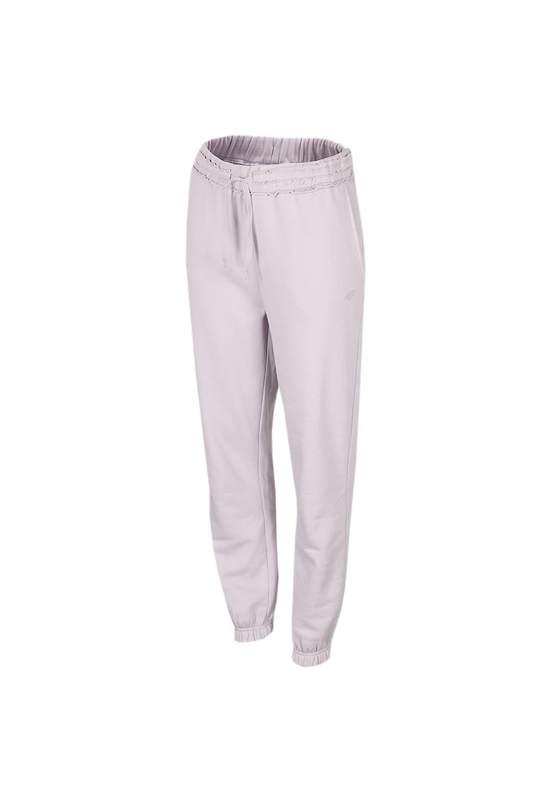 Pantaloni sport dama H4Z22-SPDD014 - Bumbac/Poliester - Mov