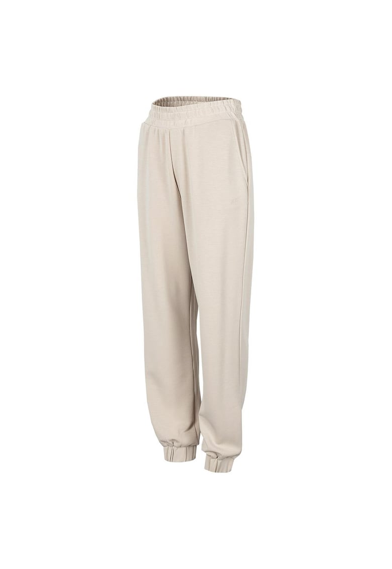 Pantaloni sport dama H4Z22-SPDD022 - Poliester/Modal - Gri