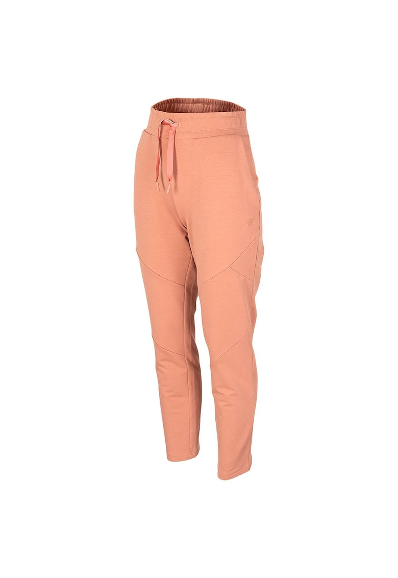 Pantaloni sport dama H4Z22-SPDD018 - Bumbac/Elastan - Portocaliu -