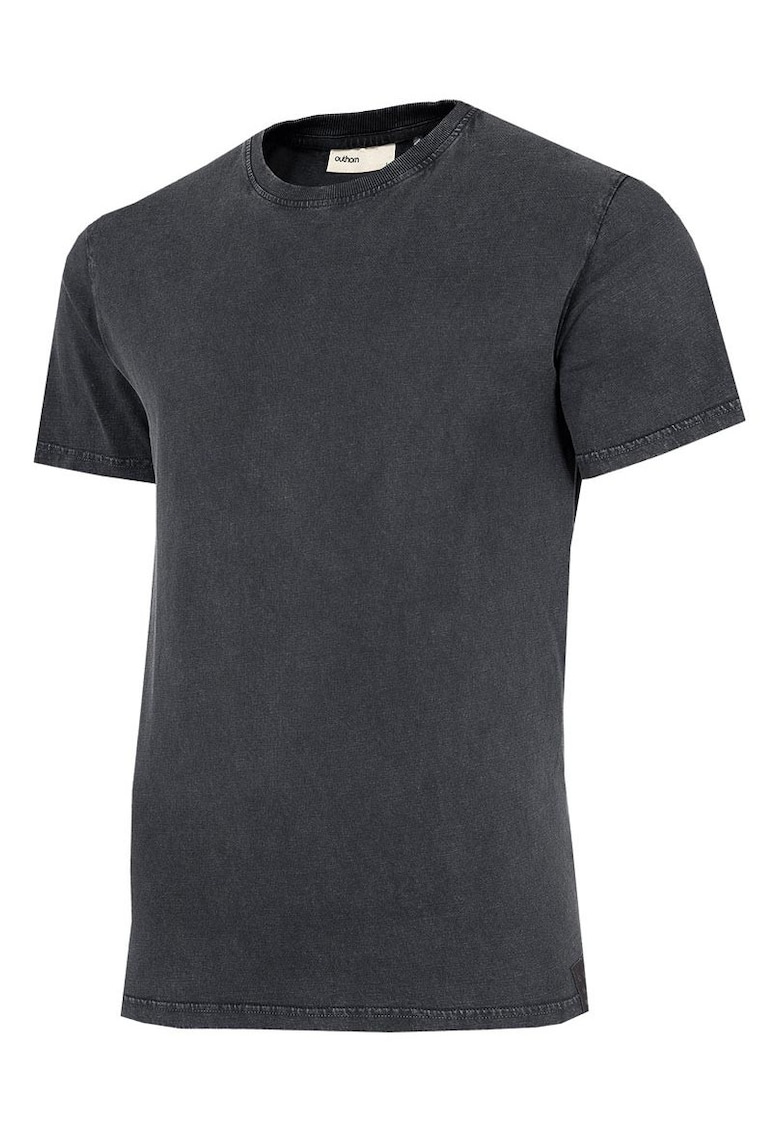 Tricou cu maneca scurta barbati - negru - bumbac