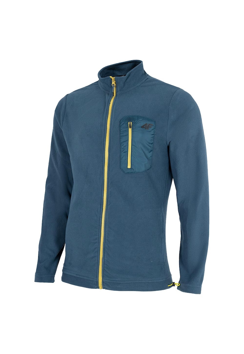 Jacheta sport barbati fleece - albastra - 4FWarm - croiala regulata -