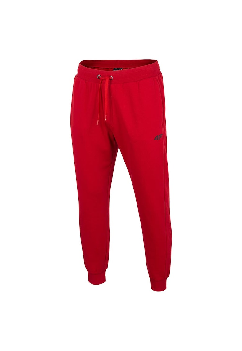Pantaloni de trening pentru barbati - H4Z22-SPMD350 - poliester/bumbac - rosu
