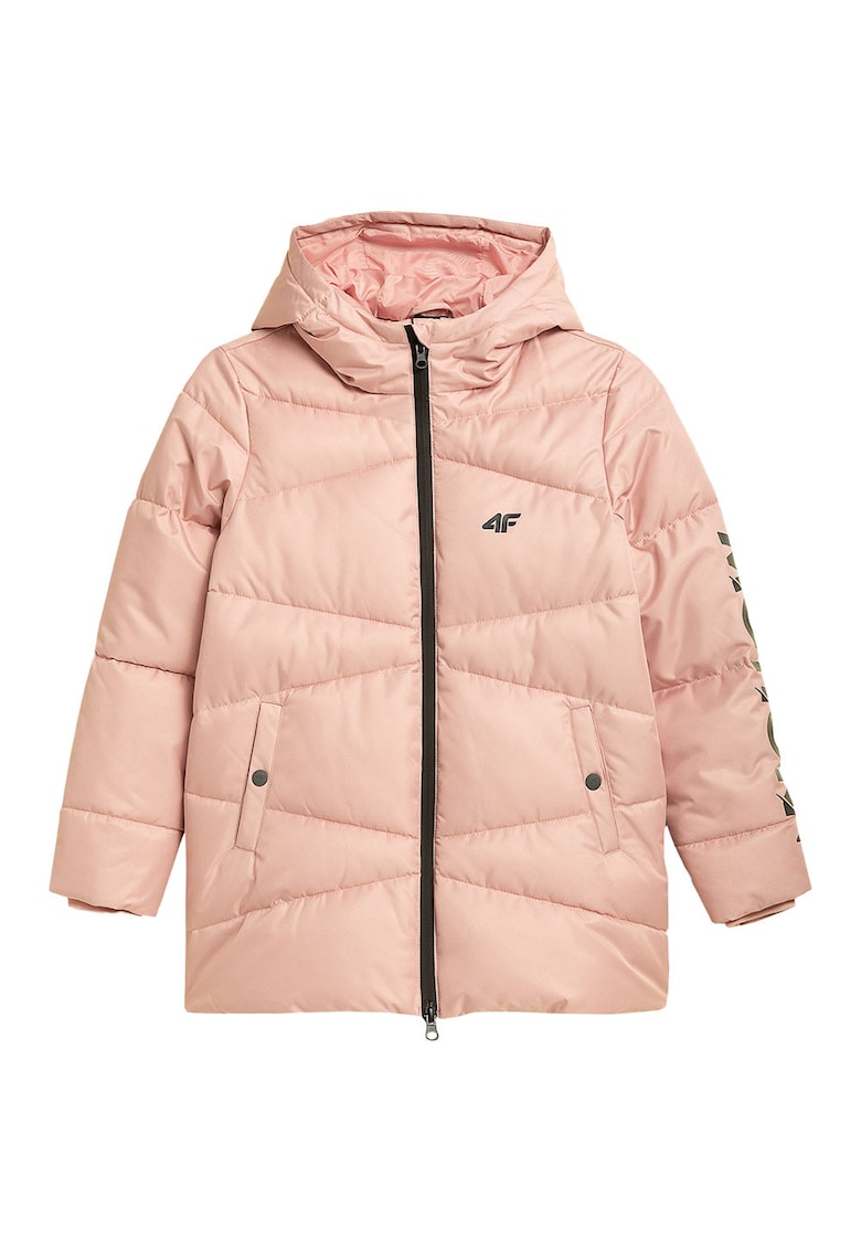 Jacheta copii roz - membrana NeoDry - tehnologie 4FWarm - poliester -