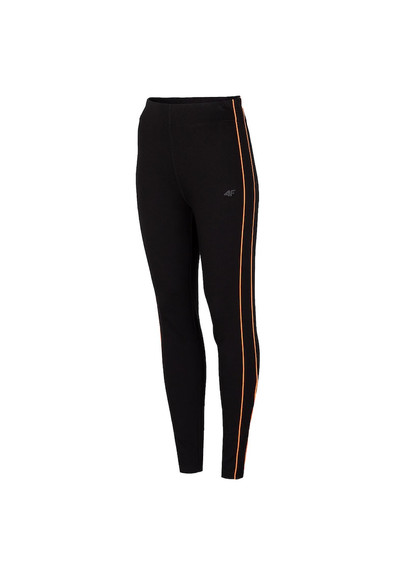 Colanti sport dama H4Z21-LEG011 - Viscoza/Poliamida - Negru -