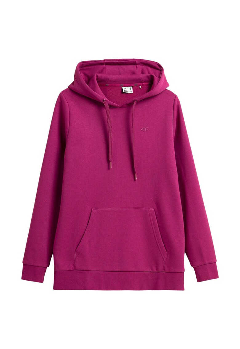 Hanorac sport dama tehnologie 4FWarm - gluga cu buzunar - bumbac - roz -