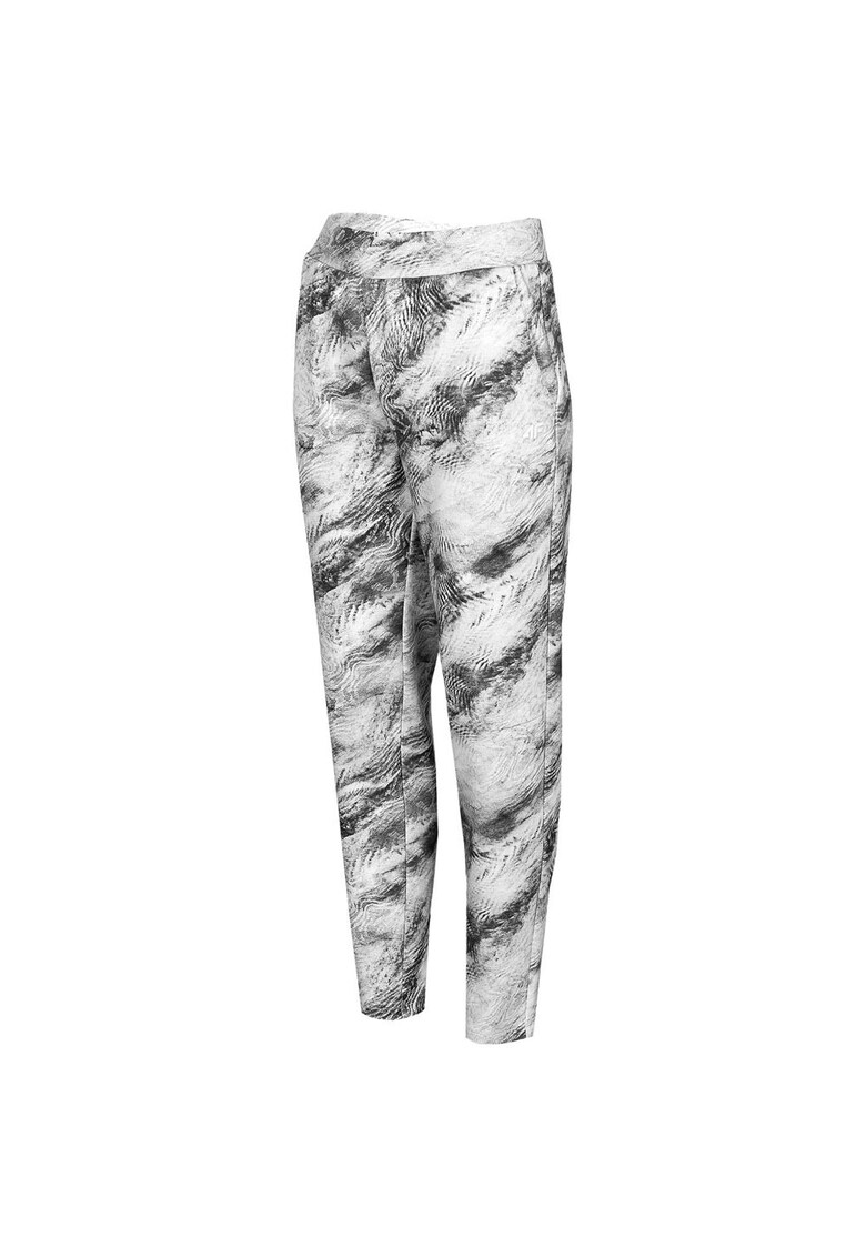 Pantaloni sport dama H4L22-SPDD011 - Bumbac/Elastan - Gri