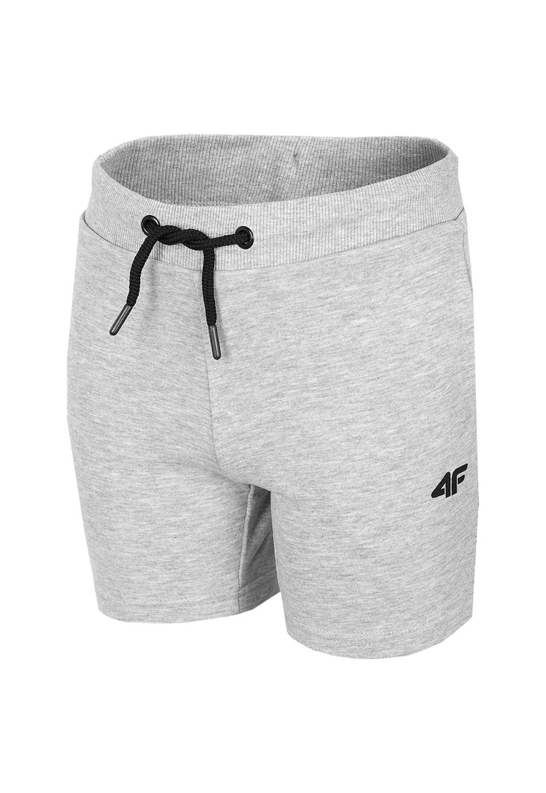 Pantaloni scurti copii gri - bumbac/poliester