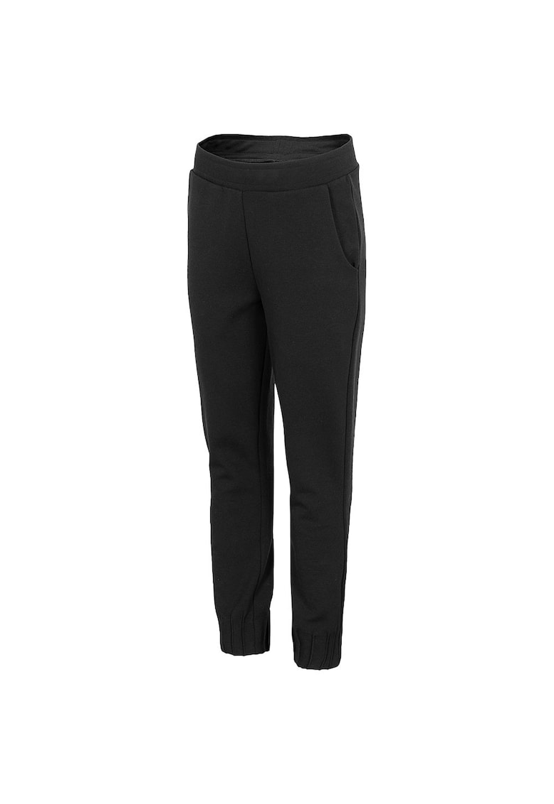 Pantaloni sport dama HOZ21-SPDD605 - Bumbac/Poliester - Negru