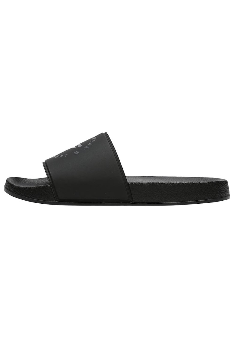 Slapi design slip-on - confortabili - negru - sintetic