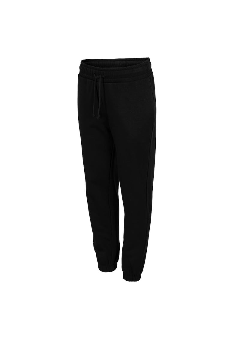 Pantaloni sport dama HOL22-SPDD604 - Bumbac/Poliester - Negru