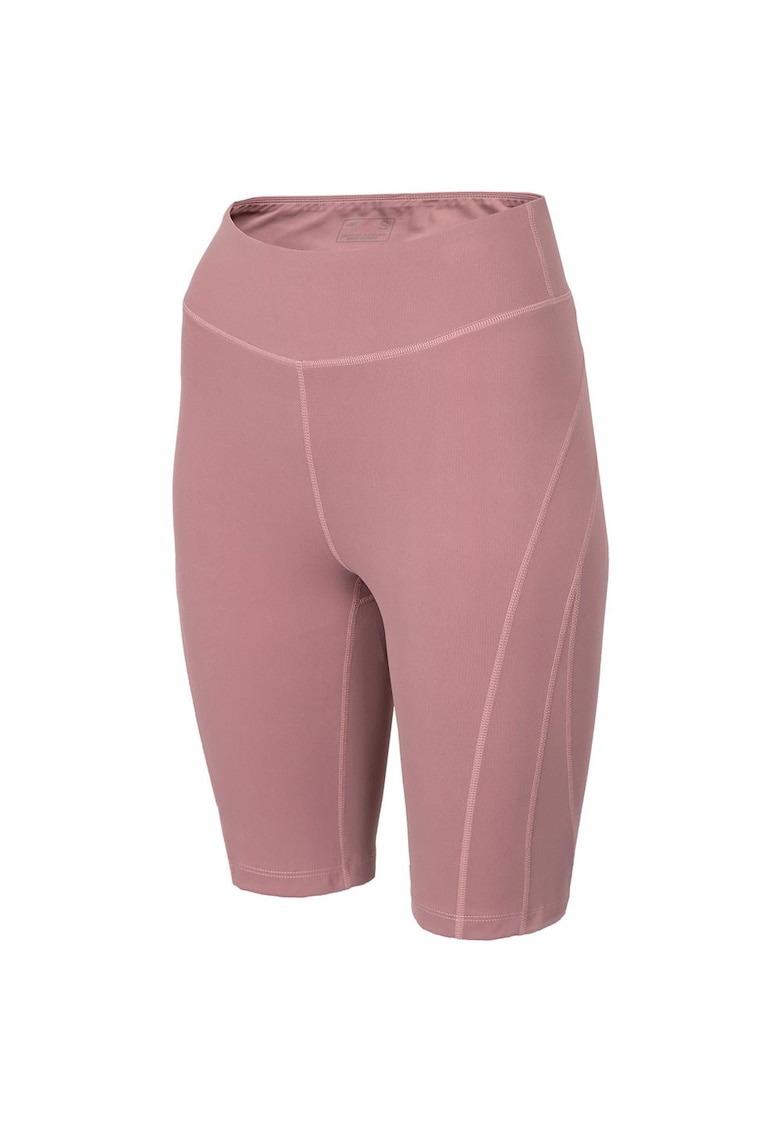 Colanti scurti sport dama H4L22-SKDF013 - Poliamida/Elastan - Roz -