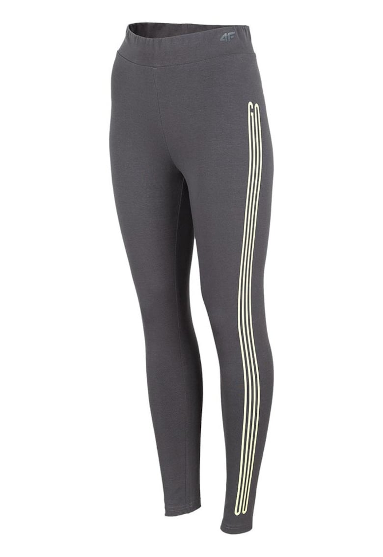 Colanti de dama croiala mulata - talie elastica - gri - bumbac -