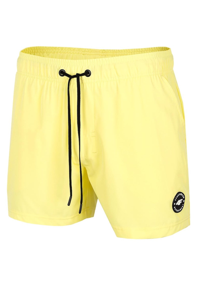 Costum de baie barbati H4L22-SKMT001 - talie elastica - poliester - galben