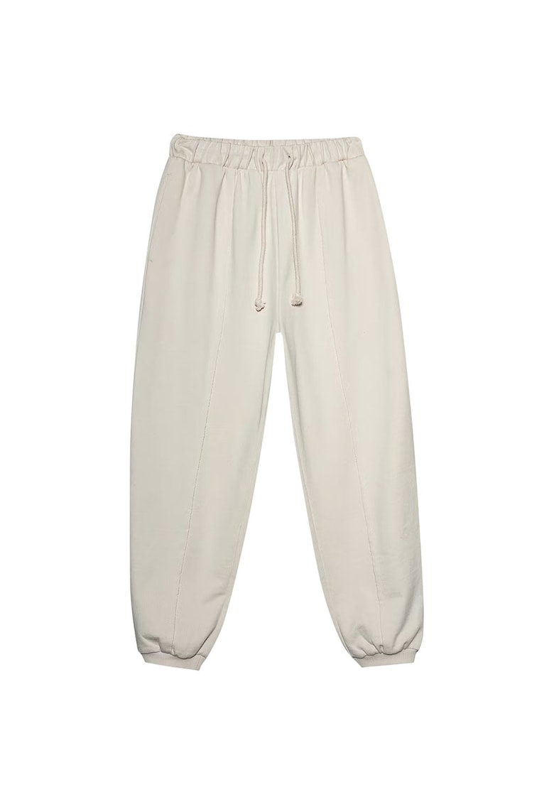 Pantaloni sport dama OTHSS23TTROF175 - Bumbac - Bej