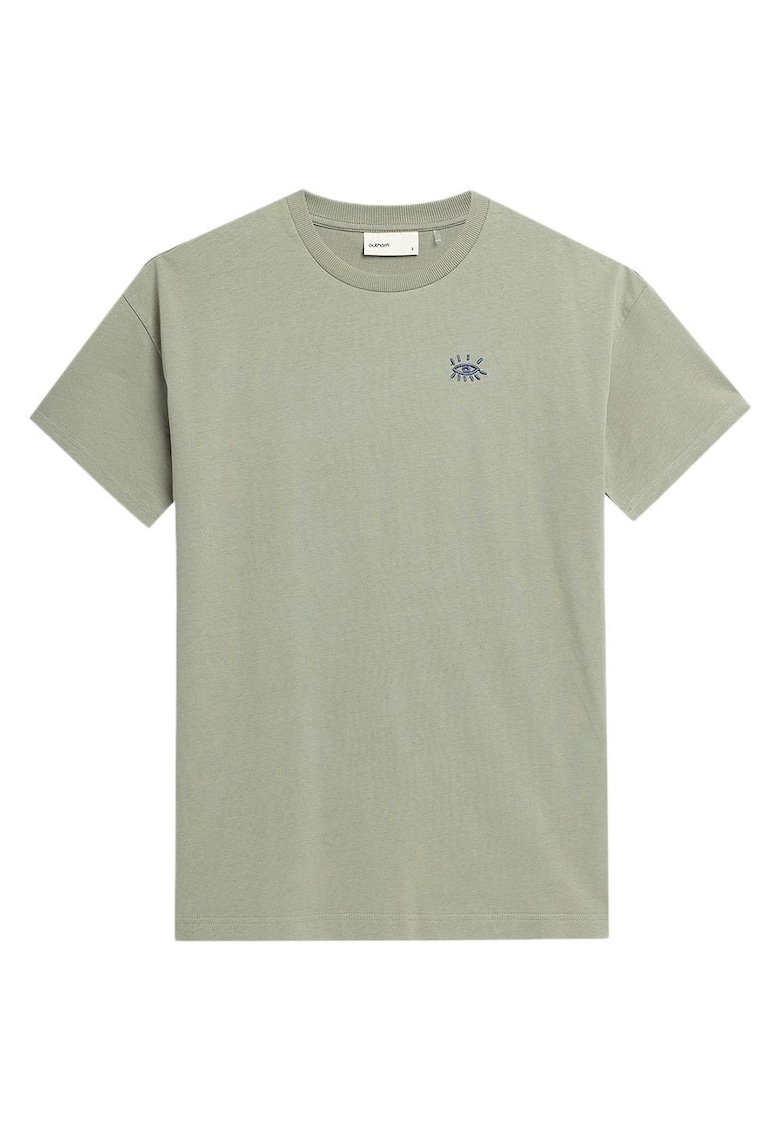 Tricou dama maneca scurta - decolteu rotund - bumbac - kaki