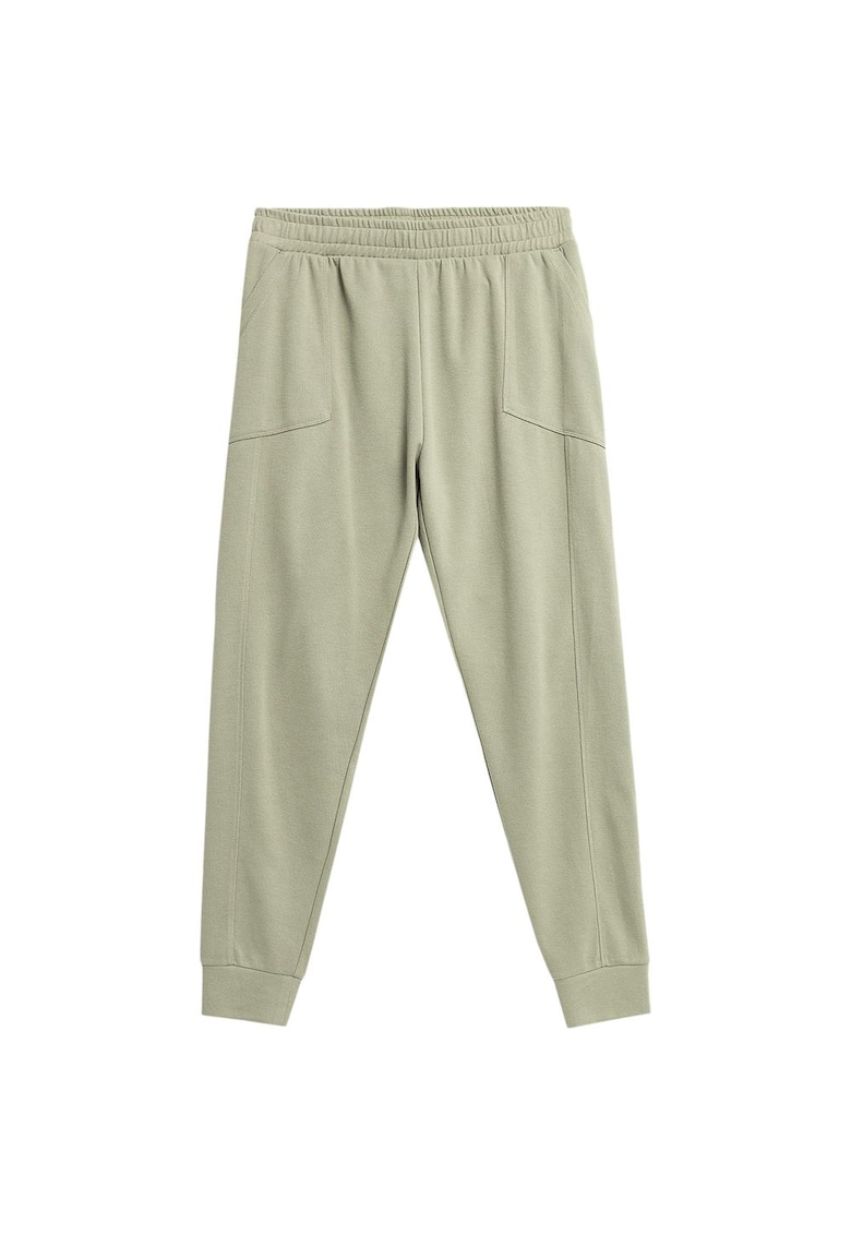 Pantaloni sport OTHSS23TTROM196 - talie elastica - doua buzunare - poliester/bumbac - verde