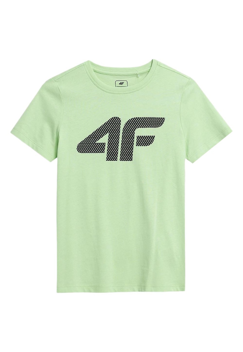 Tricou copii croiala regulata - decolteu rotund - verde - bumbac - 4FJSS23TTSHM293 -