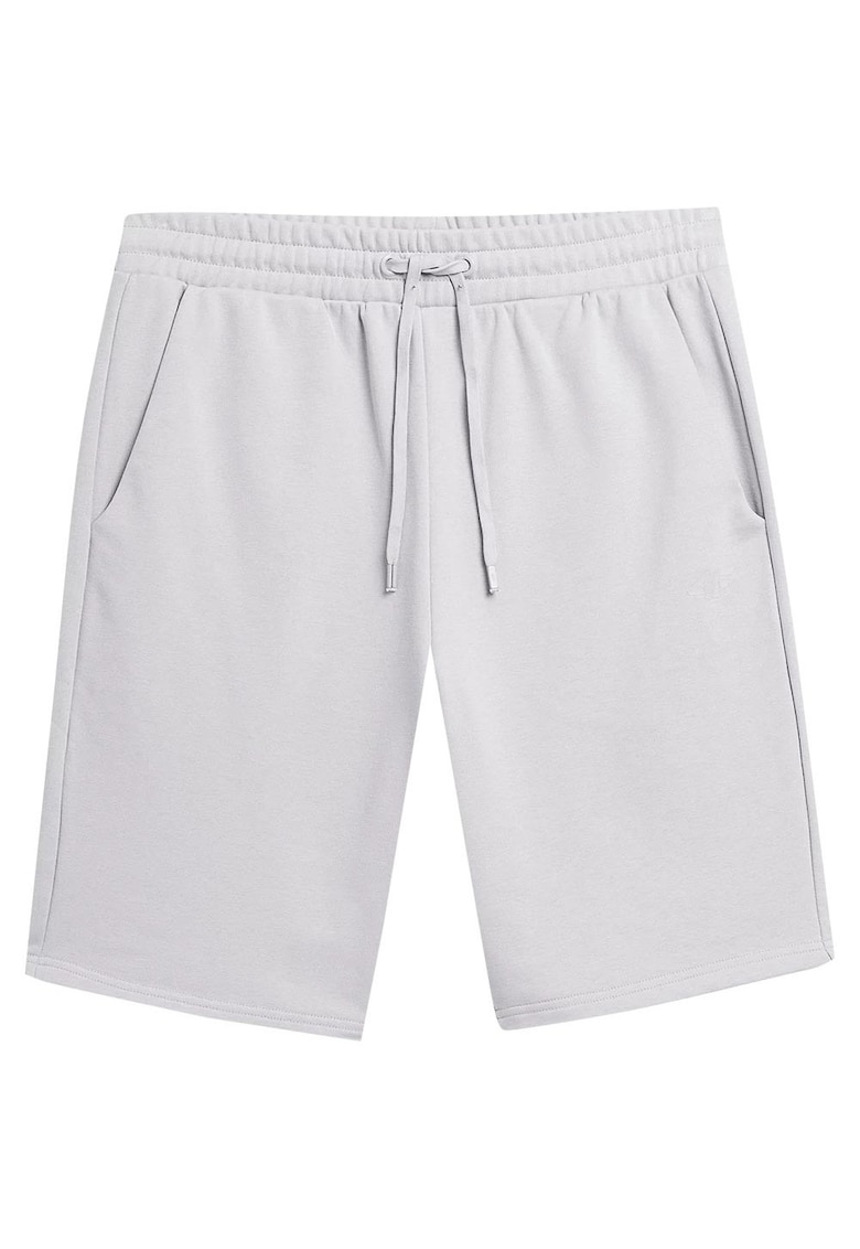 Pantaloni scurti croiala regulata - alb - bumbac/poliester -