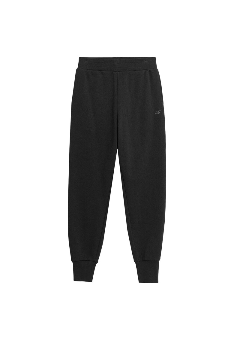 Pantaloni sport dama AW23TTROF471 - 4F - Bumbac/Elastan - Negru