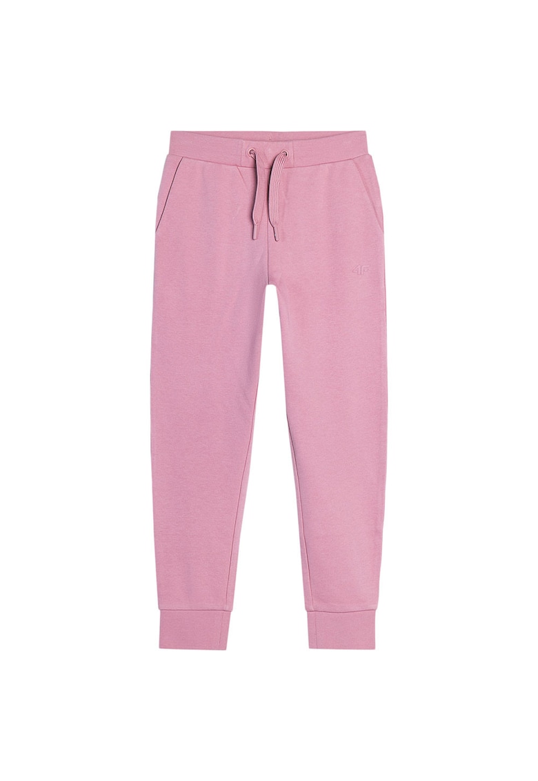 Pantaloni sport copii bumbac moale - talie elastica - roz