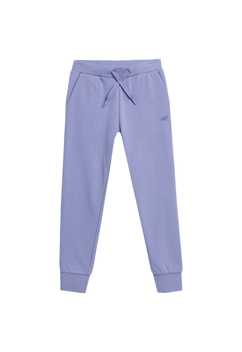 Pantaloni sport copii model 4FJAW23TTROF421 - confortabili - bumbac/poliester - lila