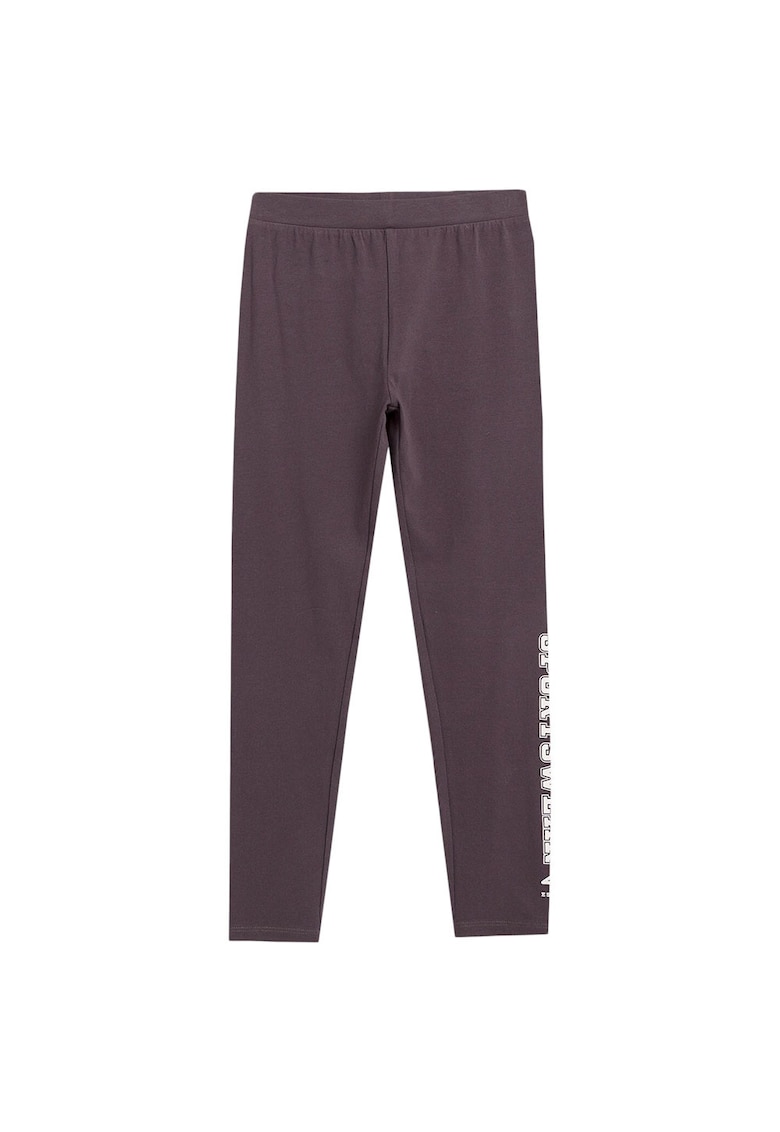 Pantaloni sport pentru copii 4FJAW23TTIGF095 - bumbac/elastan - maro