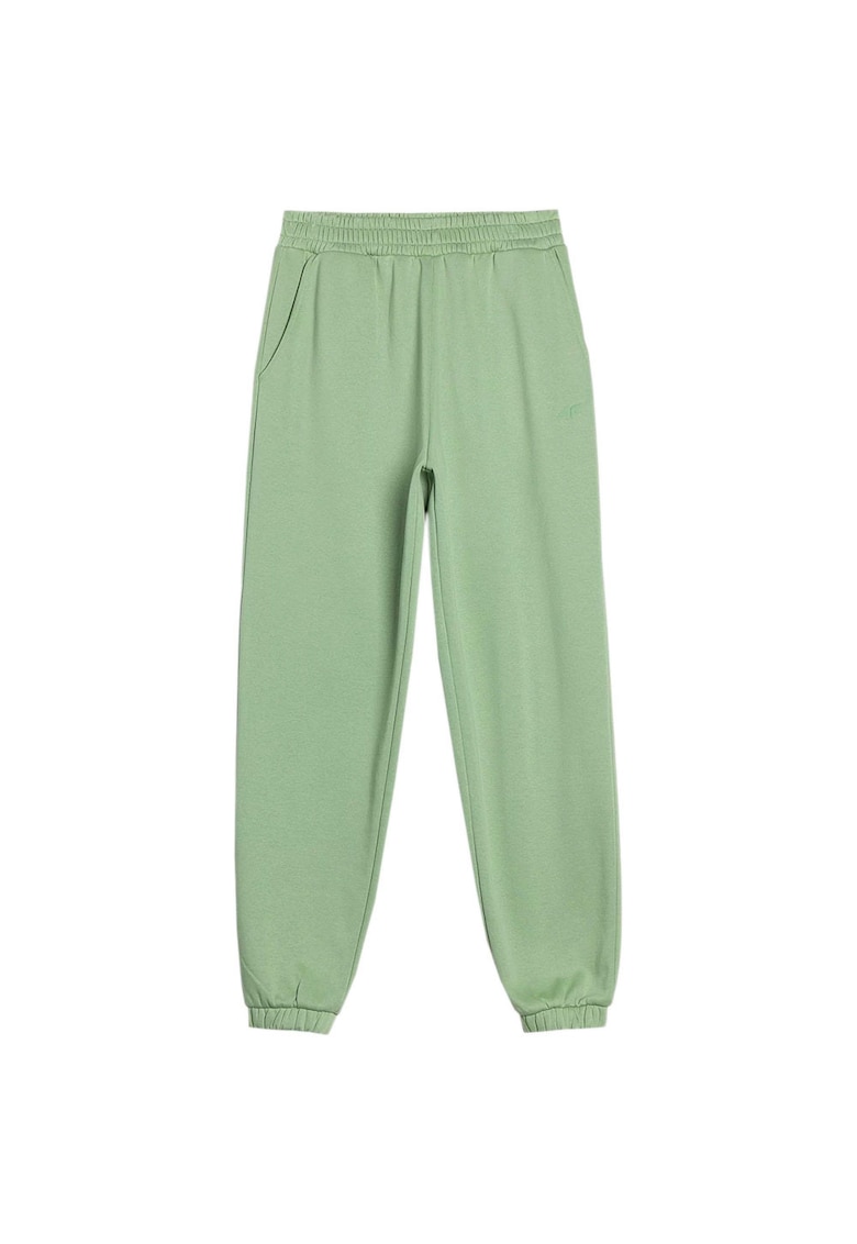Pantaloni sport dama AW23TTROF455 - 4F - Bumbac/Poliester - Verde