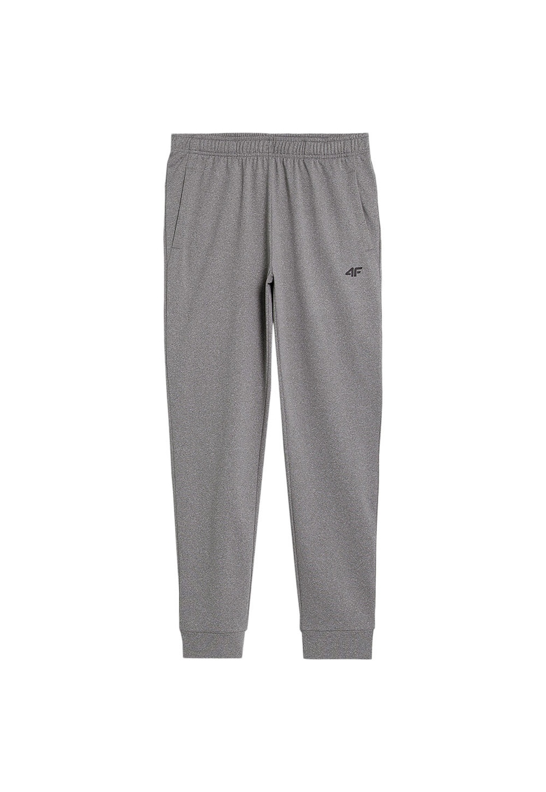 Pantaloni de trening pentru barbati - 4FAW23TFTRM350 - poliester/elastan - gri -
