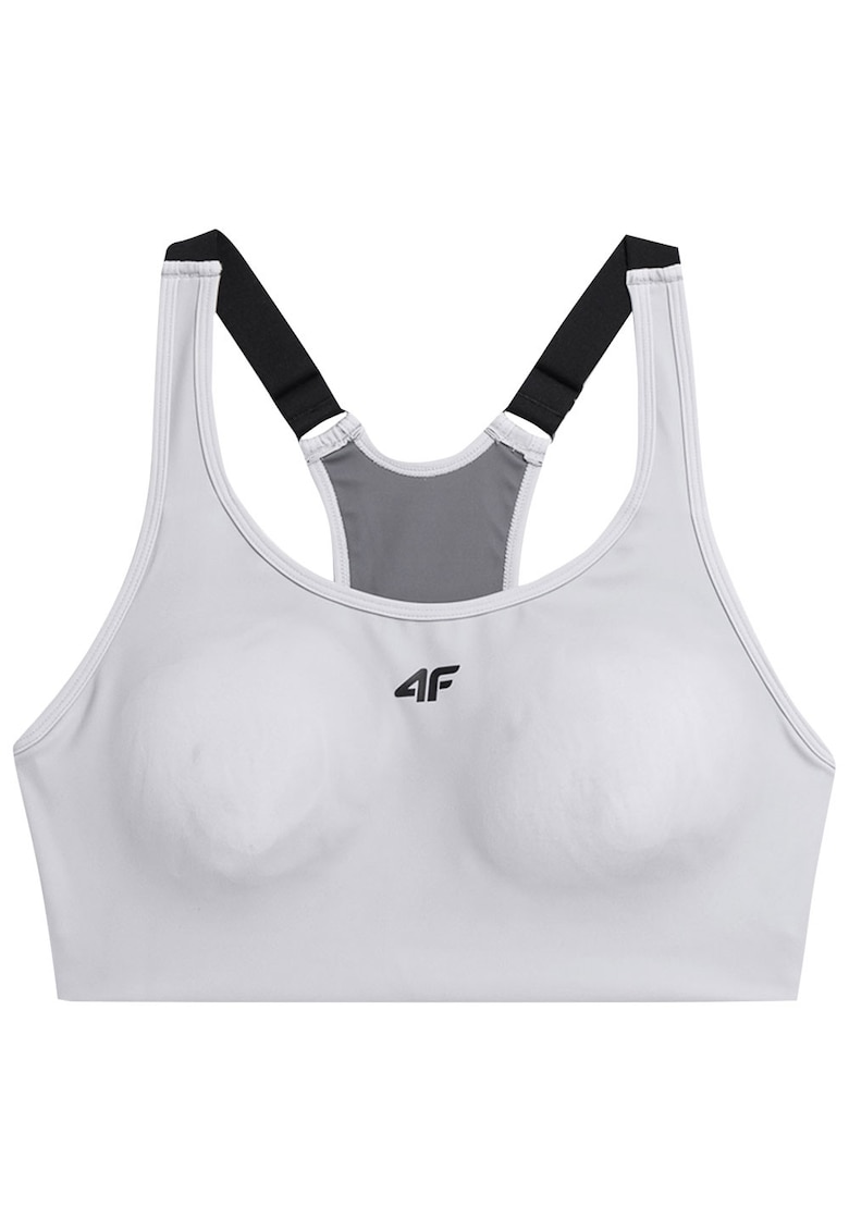 Bustiera sport dama AW23USBAF072 - 4F - Alb - Poliester/Elastan -