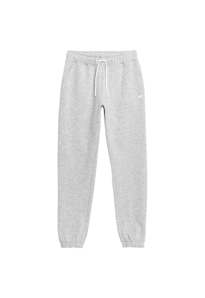Pantaloni sport dama AW23TTROF475 - 4F - Bumbac/Poliester - Gri -