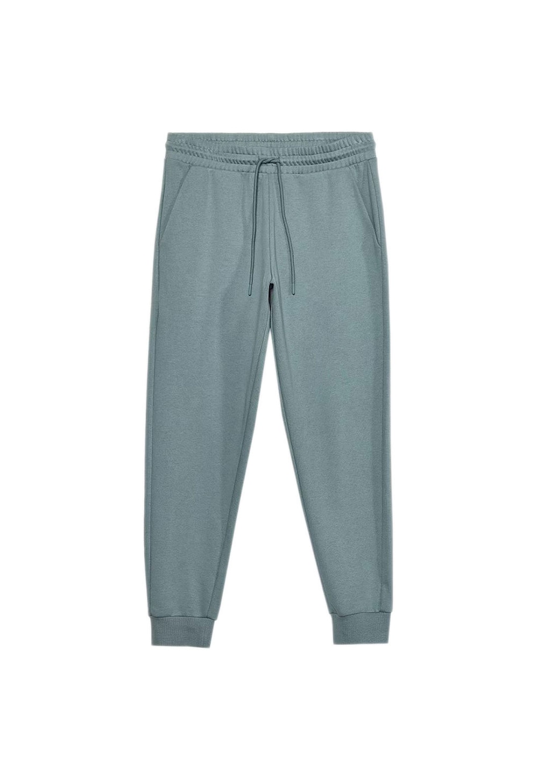 Pantaloni sport OTHAW23TTROM503 - talie elastica - bumbac/poliester - albastru