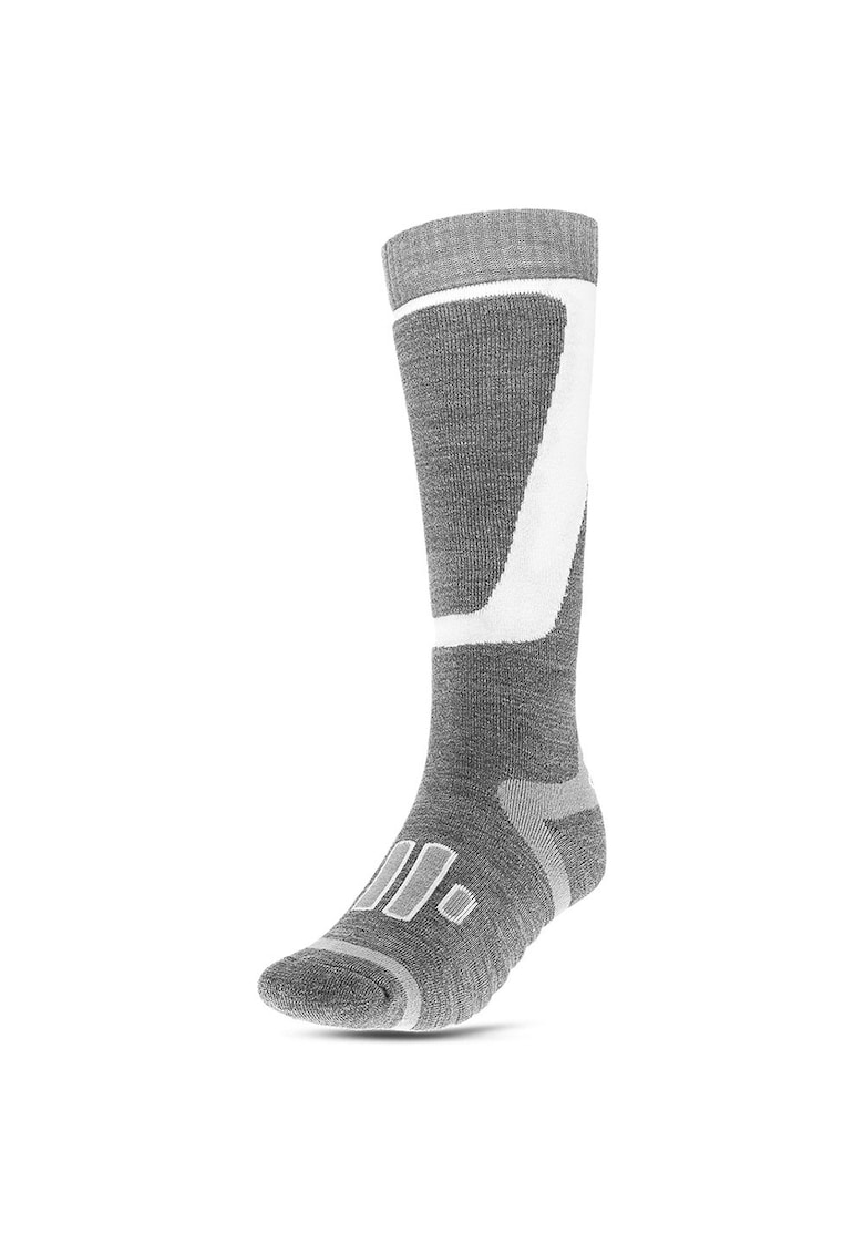 Sosete sport dama - poliamida - gri/alb