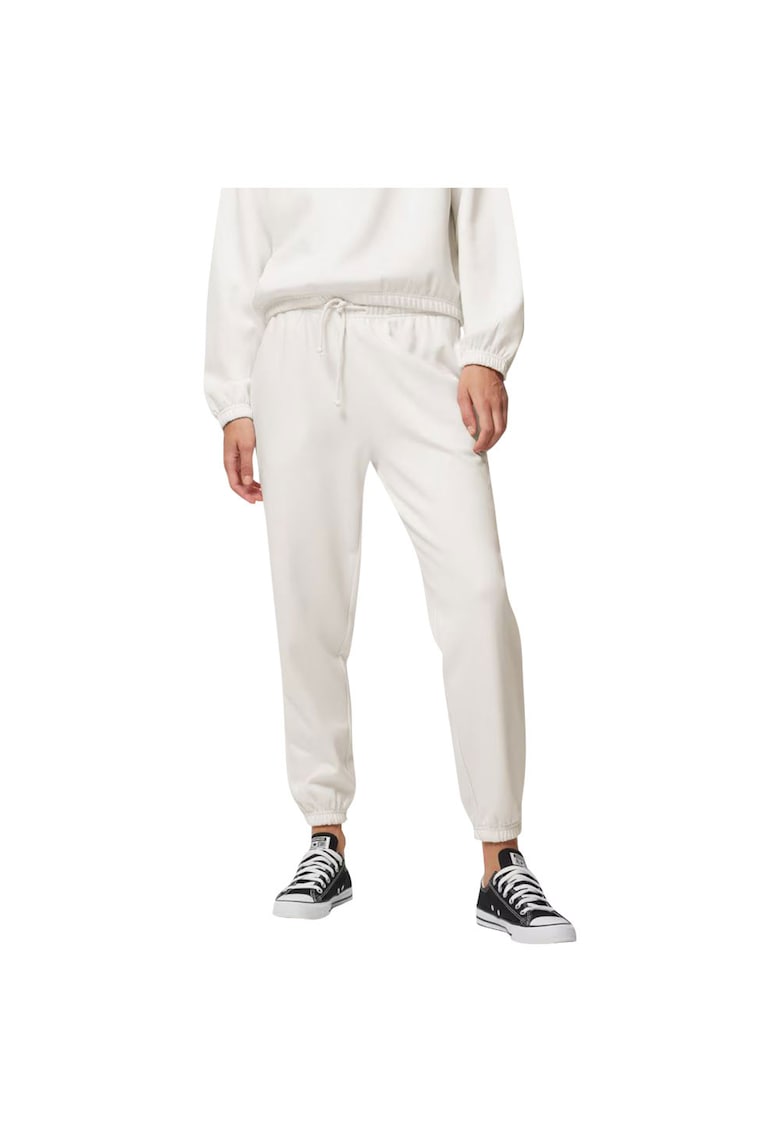 Pantaloni sport dama OTHAW23TTROF433 - Bumbac/Poliester - Alb